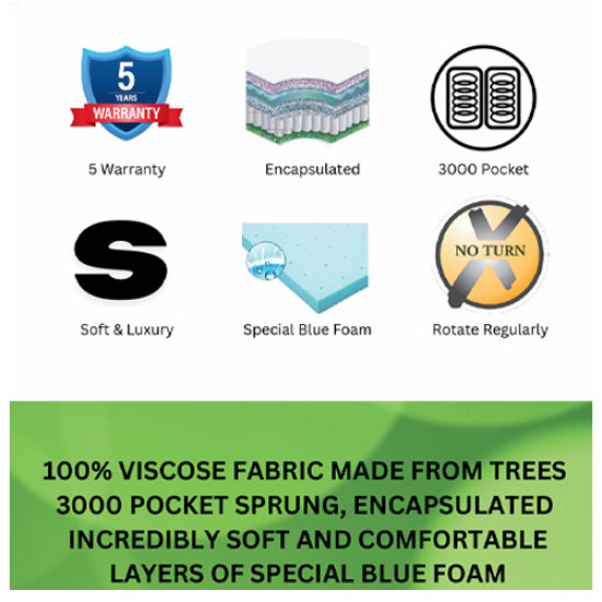 Gold 3000 Pillow-Top Pocket Mattress