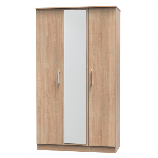 Destiny 3 Door Mirrored Wardrobe
