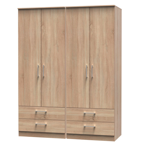 Destiny 4 Door 4 Drawer Wardrobe