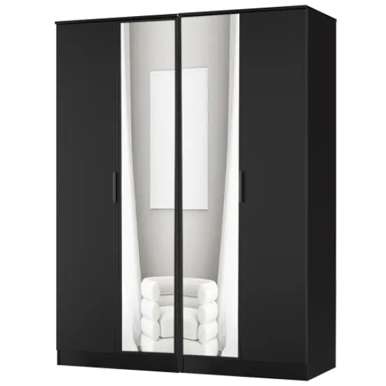 Erin Tall 4 Door Mirror Wardrobe