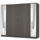 Erin Tall 4 Door 4 Drawer Mirror Wardrobe