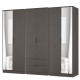 Erin Tall 4 Door 4 Drawer Mirror Wardrobe