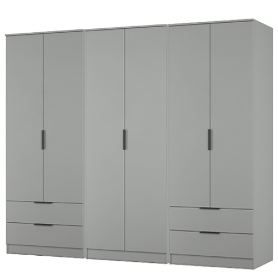 Erin Tall 4 Door 4 Drawer Mirror Wardrobe