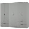 Erin Tall 4 Door 4 Drawer Mirror Wardrobe