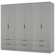 Erin Tall 6 Door 6 Drawer Wardrobe