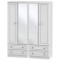 Liberty 4 Door 4 Drawer Mirrored Wardrobe