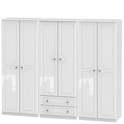 Liberty 6 Door 2 Drawer Wardrobe