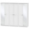 Miami 6 Door Mirrored Wardrobe
