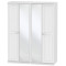 Miami 4 Door Mirrored Wardrobe