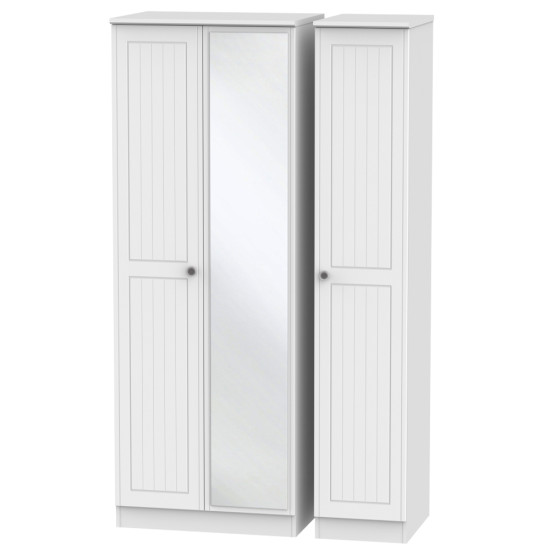 Miami 3 Door Mirrored Wardrobe