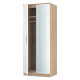 Mono 2 Door Mirrored Wardrobe