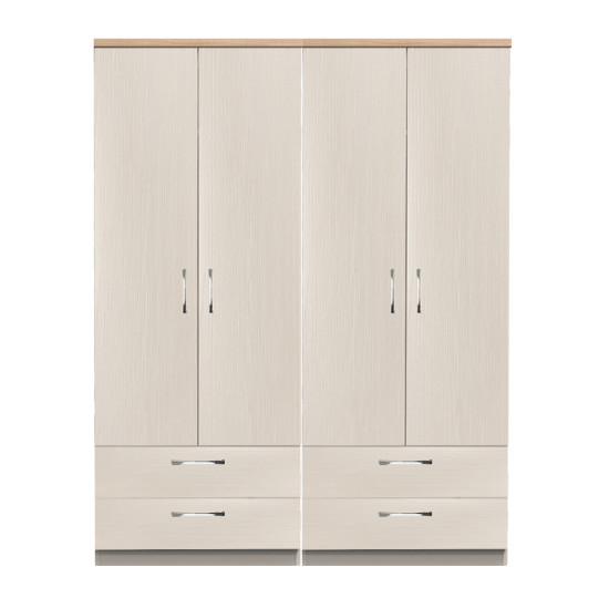 Siena 4 Door 4 Drawer Wardrobe