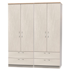 Siena 4 Door 4 Drawer Wardrobe