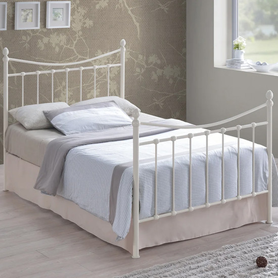 Alderley Ivory Metal Bedframe
