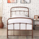 Mostyn Rose Gold Metal Bedframe