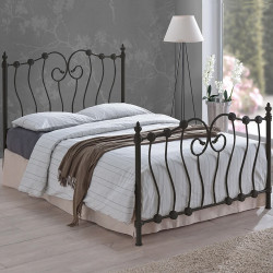 Inova Black Metal Bedframe