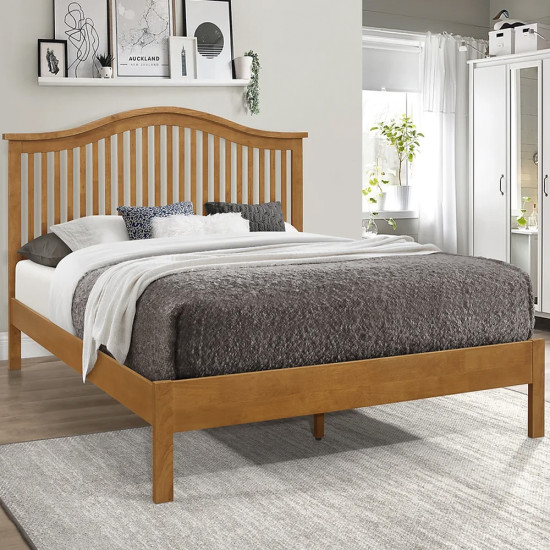 Chester Honey Oak Wooden Bedframe