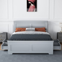 Conway Grey Wooden Bedframe