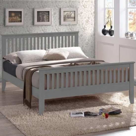 Turin Grey Wooden Bedframe