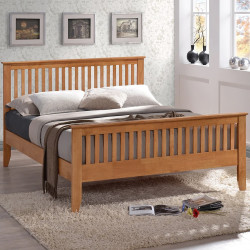 Turin Oak Wooden Bedframe