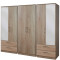 Destiny 6 Door 4 Drawer Mirrored Wardrobe