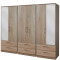 Destiny 6 Door 6 Drawer Mirror Wardrobe