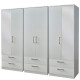 Destiny 6 Door 6 Drawer Mirror Wardrobe