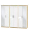 Mono 6 Door Mirrored Wardrobe