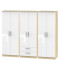 Mono 6 Door 2 Drawer Wardrobe