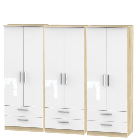 Mono 6 Door 6 Drawer Wardrobe
