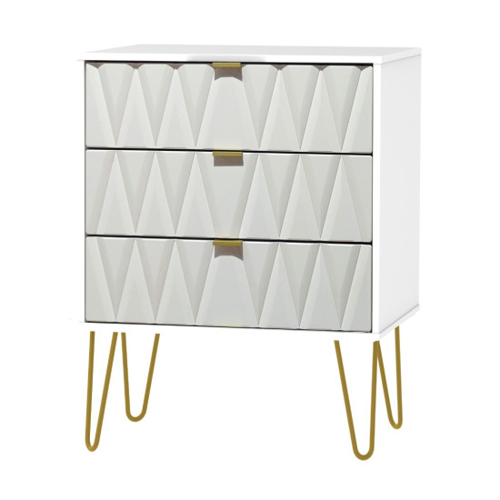 Jewel 3 Drawer Midi Chest