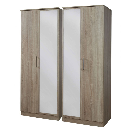 Destiny 4 Door Mirrored Wardrobe