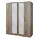 Destiny 4 Door Mirrored Wardrobe