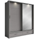 Arizona Grey 200cm Sliding Wardrobe