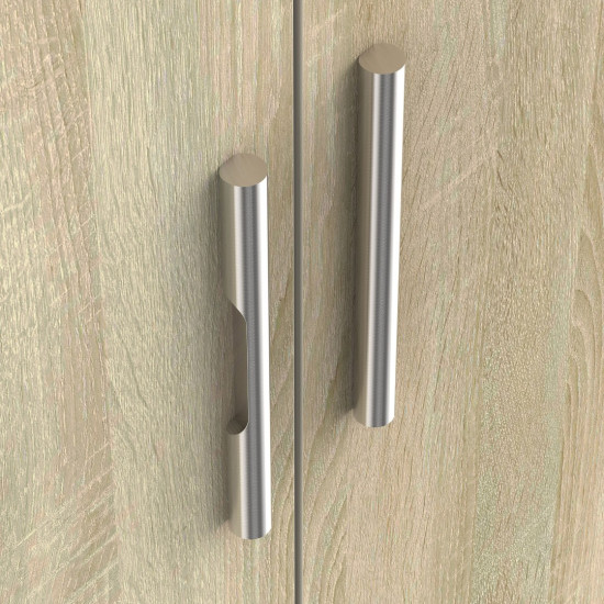 Contrast Tall 4 Door 2 Drawer Wardrobe