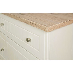 Venice Tall Triple Wardrobe with Drawer Wardrobe