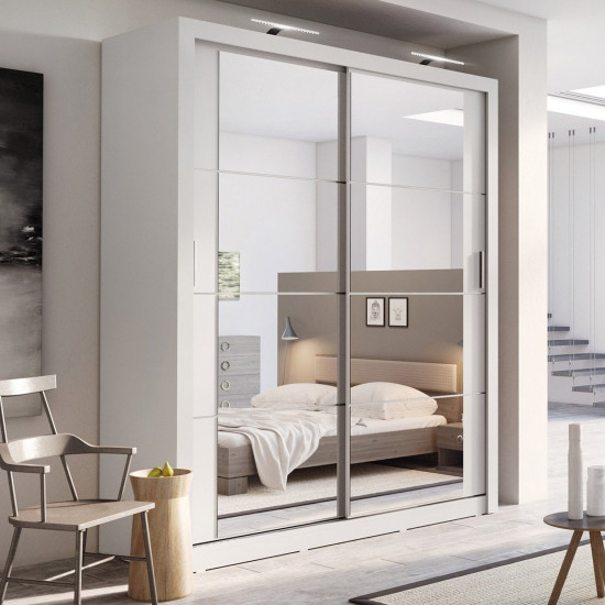 Daytona Grey 180cm Sliding Wardrobe
