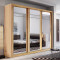 Florida Shetland Oak 250cm Sliding Wardrobe