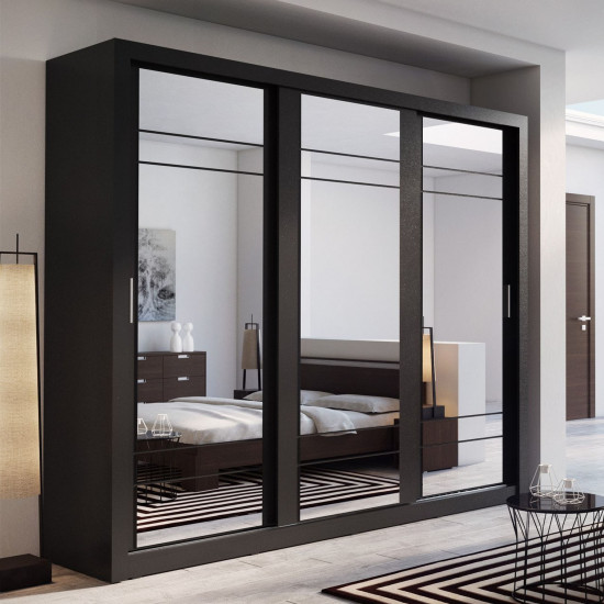 Florida Shetland Oak 250cm Sliding Wardrobe