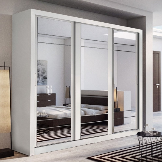 Florida Shetland Oak 250cm Sliding Wardrobe