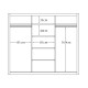 Florida Shetland Oak 250cm Sliding Wardrobe