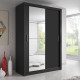 Maine Grey 120cm Sliding Wardrobe