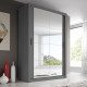 Kansas Grey 120cm Sliding Wardrobe