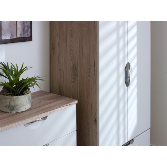Canterbury 3 Door 2 Drawer Mirror Wardrobe