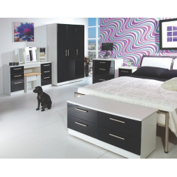 Michigan Tall 4 Door 4 Drawer Mirror Wardrobe