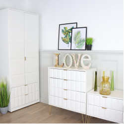 Cubix 4 Door 2 Drawer Wardrobe