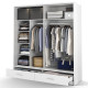 Nevada White 200cm Sliding Wardrobe