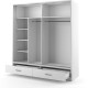 Arizona White 200cm Sliding Wardrobe