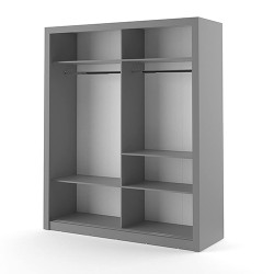 Daytona Grey 180cm Sliding Wardrobe