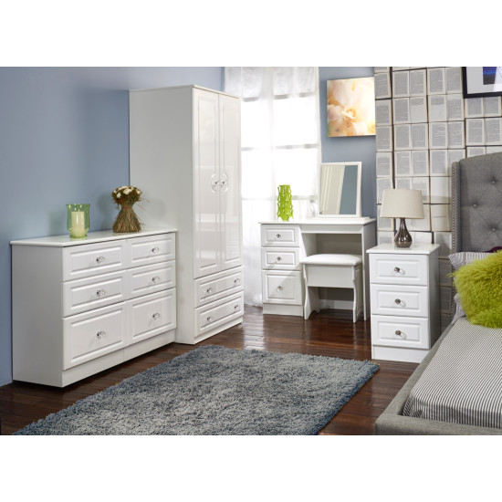 Aberdeen Tall 2 Drawer Wardrobe